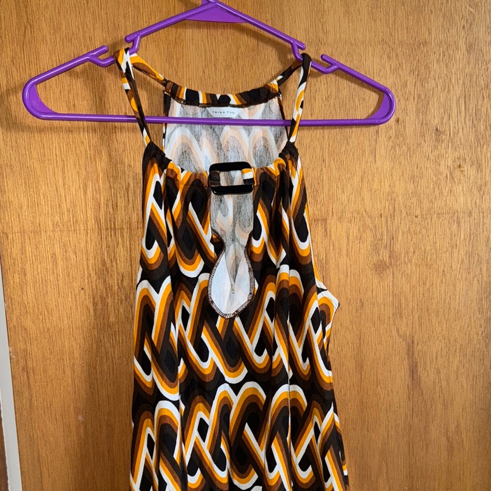 Stylish Geometric Print Sun Dress